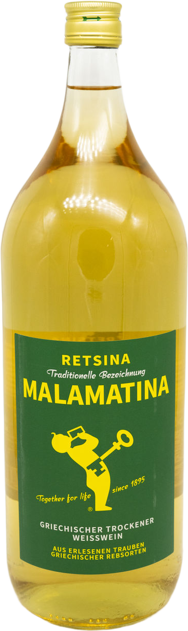 Malamatina Retsina Weißwein trocken 2 L