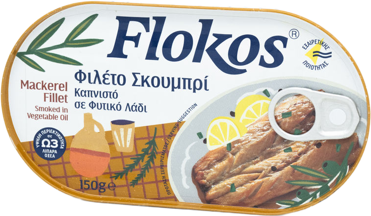 Flokos Makrelenfilet geräuchert in Pflanzlichen Öl 150 g