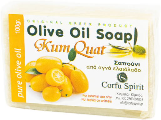 Corfu Spirit Olivenölseife Kum Quat 100 g