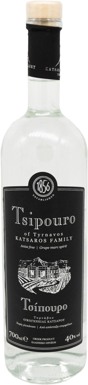 Tirnavou Tsipouro o. Anis 700 ml (schwarz)